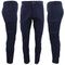 Men's Cotton Drill Cargo Work Pants UPF 50+ 13 Pockets Tradies Workwear Trousers - Navy