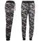 Men's Fleece Track Pants Military Camouflage Tactical Sport Trousers Cuffed Hem - Grey Camo