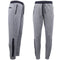 Mens Joggers Trousers Gym Sport Casual Sweat Track Pants Cuffed Hem w Zip Pocket - Navy