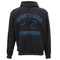 Men's Oversized Black Hoodie w Blue Australia Downunder Kangaroo Design Aussie Souvenir Sweatshirt