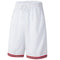 Men's Plain Basic Basketball Sports Shorts Gym Jogging Board Sweat Casual Pants - White