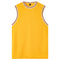 Mens Plain Basketball Jersey Gym Sports Basic Blank Sleeveless T Shirt Vest Tops - Yellow