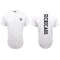 Men's Short Sleeve Active Sports Gym T Shirts Top Chicago 23 Michael Jordan Tee - White