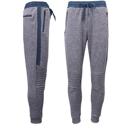 mens-sport-knee-protector-pads-sweat-racing-track-pants-cuffed-hem-w-zip-pocket