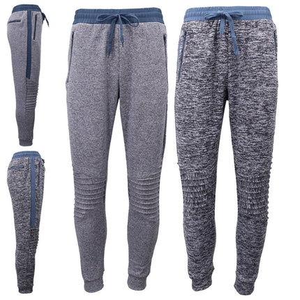 mens-sport-knee-protector-pads-sweat-racing-track-pants-cuffed-hem-w-zip-pocket