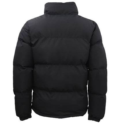 Black Thick Puffer Jacket for Men - Fur Lined Heavy Puffy Winter Coat