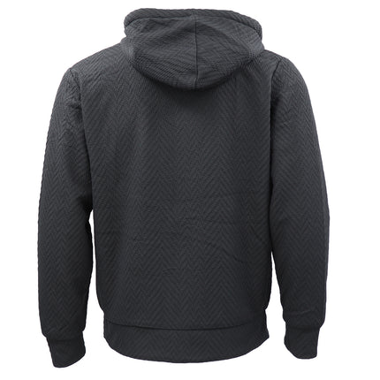 Dark Grey Sherpa Fur Jacket - Fleece Lined Winter Hoodie Coat for Men