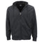 Men's Dark Grey Jacquard Sherpa Lined Hoodie - Zip Up Winter Fleece Jacket