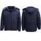 Men's Thick Water Resistant Puffy Puffer Hooded Hoodie Jacket Warm Quilted Coat - Navy