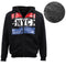 Men's Thick Zip Up Sherpa Fleece Fur Hoodie Jacket Jumper New York City NYC Coat - Black