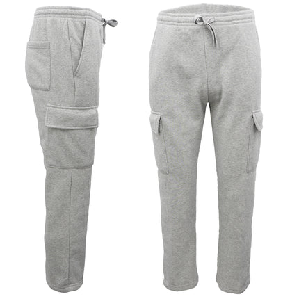 Men’s Grey Fleece Cargo Pants | Soft, Practical & Everyday Essential