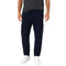 Men's Navy Fleece Lined Cargos Trackpants Joggers Gym Trousers