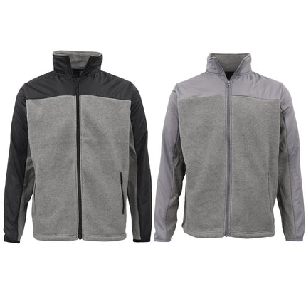 mens-unisex-fleece-zip-jumper-two-tone-casual-sports-sweat-shirt-jacket-sweater