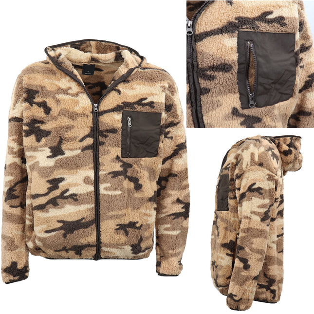 mens-unisex-polar-fleece-jacket-w-contrast-pocket-camouflage-teddy-coat-jumper