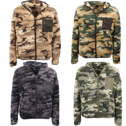 mens-unisex-polar-fleece-jacket-w-contrast-pocket-camouflage-teddy-coat-jumper