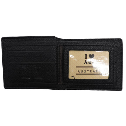 Mens Wallet Australian Kangaroo Faux Leather Bifold Souvenir Gift Coin Card Holder