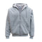 Mens Women's Thick Zip-Up Hoodie w Sherpa Fur Winter Unisex Hooded Jacket Jumper - Grey