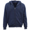 Mens Women's Thick Zip-Up Hoodie w Sherpa Fur Winter Unisex Hooded Jacket Jumper - Navy