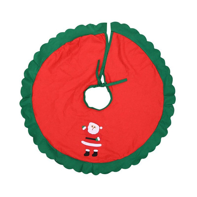 New 90cm 35" Christmas Tree Skirt Felt Floor Decorations Xmas Santa Snowman Gift - Zmart Australia