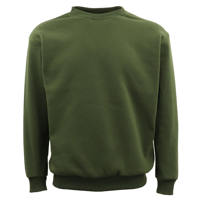 new-adult-unisex-plain-pullover-fleece-jumper-mens-long-sleeve-crew-neck-sweater