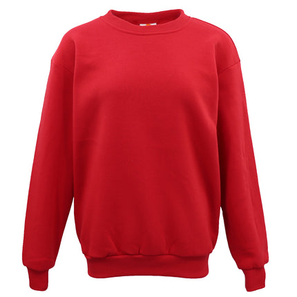 new-adult-unisex-plain-pullover-fleece-jumper-mens-long-sleeve-crew-neck-sweater