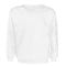 New Adult Unisex Plain Pullover Fleece Jumper Mens Long Sleeve Crew Neck Sweater - White