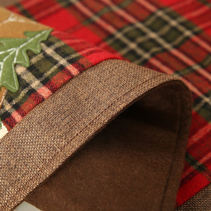 New Christmas Premium Felt Table Runner Reindeer Tree Cloth Mat Desk Cover Decor - Zmart Australia