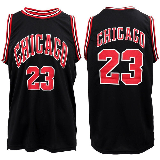 New Men's Basketball Jersey Sports T Shirt Tee Vest Tops Gym Chicago Los Angeles - Black - Chicago 23