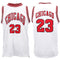 New Men's Basketball Jersey Sports T Shirt Tee Vest Tops Gym Chicago Los Angeles - White - Chicago 23