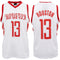 New Men's Basketball Jersey Sports T Shirt Tee Vest Tops Gym Chicago Los Angeles - White - Houston 13