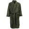 New Women's Men's Supersoft Luxurious Coral Fleece Bath Robe Dressing Gown Warm - Olive Green