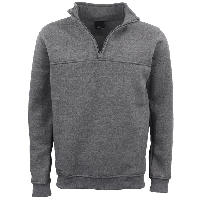 new-men's-unisex-adult-half-zip-fleece-jumper-pullover-stand-collar-jacket-shirt