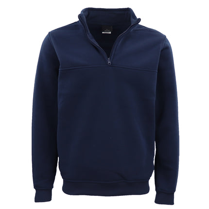 new-men's-unisex-adult-half-zip-fleece-jumper-pullover-stand-collar-jacket-shirt