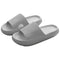 Pillow Slides Sandals Non-Slip Ultra Soft Slippers Cloud Shower EVA Home Shoes - Grey