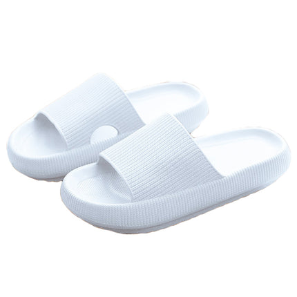 Pillow Slides Sandals Non-Slip Ultra Soft Slippers Cloud Shower EVA Home Shoes - White