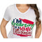 Womens 100% Cotton Christmas T Shirts Adults Ladies V-Neck Casual Tee Decoration - Dreaming Of A Wine