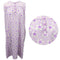 Women's 100% Cotton Sleeveless Long Nightie Night Dress Pajamas Sleepwear Button - Purple Flowers