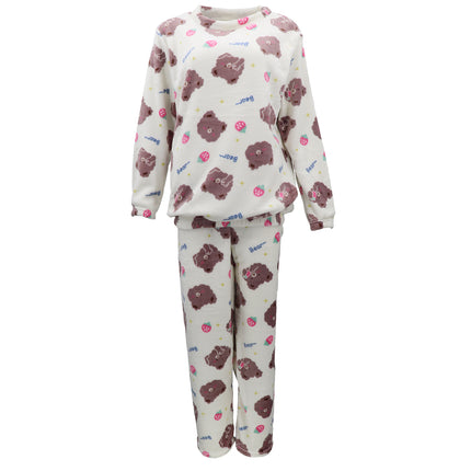 women's-2pcs-pyjama-set-soft-plush-lounge-sleep-pajama-fleece-winter-sleepwear