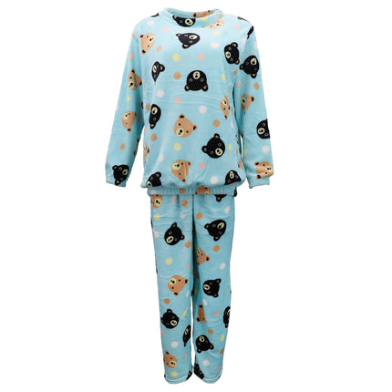 women's-2pcs-pyjama-set-soft-plush-lounge-sleep-pajama-fleece-winter-sleepwear