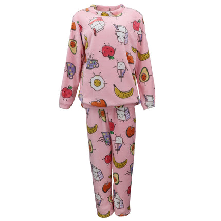 women's-2pcs-pyjama-set-soft-plush-lounge-sleep-pajama-fleece-winter-sleepwear