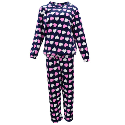 women's-2pcs-pyjama-set-soft-plush-lounge-sleep-pajama-fleece-winter-sleepwear