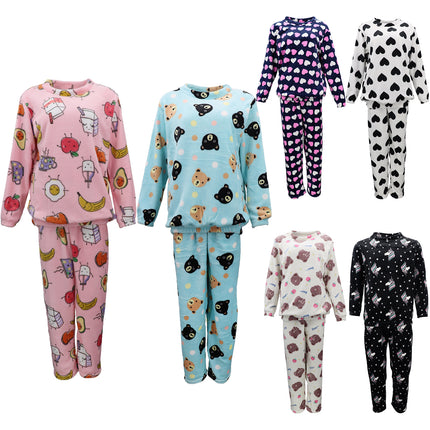 women's-2pcs-pyjama-set-soft-plush-lounge-sleep-pajama-fleece-winter-sleepwear