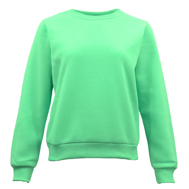 womens-adult-plain-pullover-fleece-jumper-long-sleeve-crew-neck-sweater-shirt