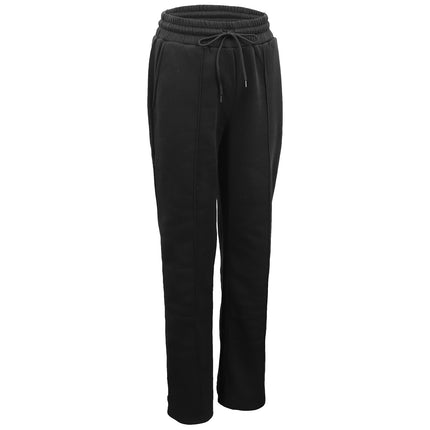 Women's Black Wide Leg Fleece Joggers
