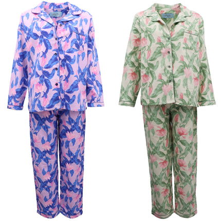 womens-cotton-long-sleeve-shirt-tops-pants-2pcs-pyjamas-pajamas-set-sleepwear