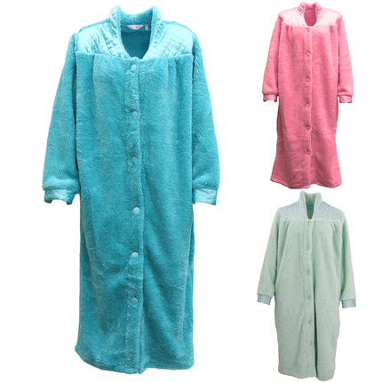 womens-ladies-supersoft-button-up-dressing-gown-bath-robe-w-quilted-panel-warm