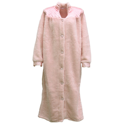 womens-ladies-supersoft-button-up-dressing-gown-bath-robe-w-quilted-panel-warm