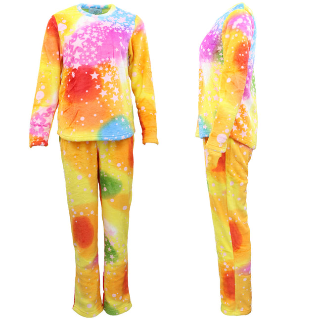 womens-supersoft-2pcs-plush-fleece-pyjama-pajamas-set-top-pants-winter-sleepwear