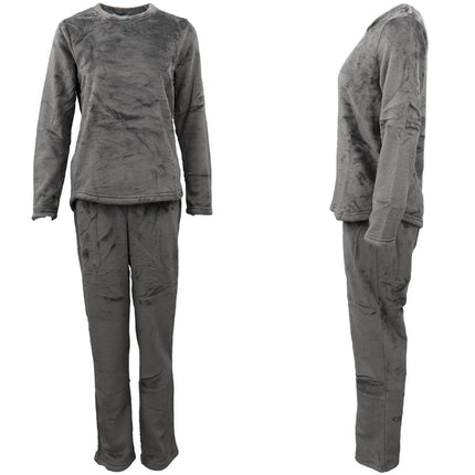 womens-supersoft-2pcs-plush-fleece-pyjama-pajamas-set-top-pants-winter-sleepwear