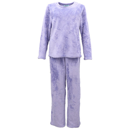 womens-supersoft-2pcs-plush-fleece-pyjama-pajamas-set-top-pants-winter-sleepwear